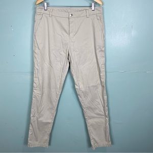 Lululemon Commission Pant Classic Sz 34 Off White M5440S